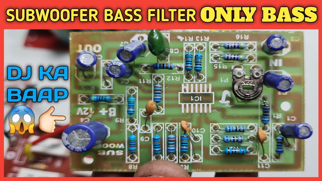 Subwoofer Bass Filter Only Bass किसी भी Amplifier का Bass को Boost