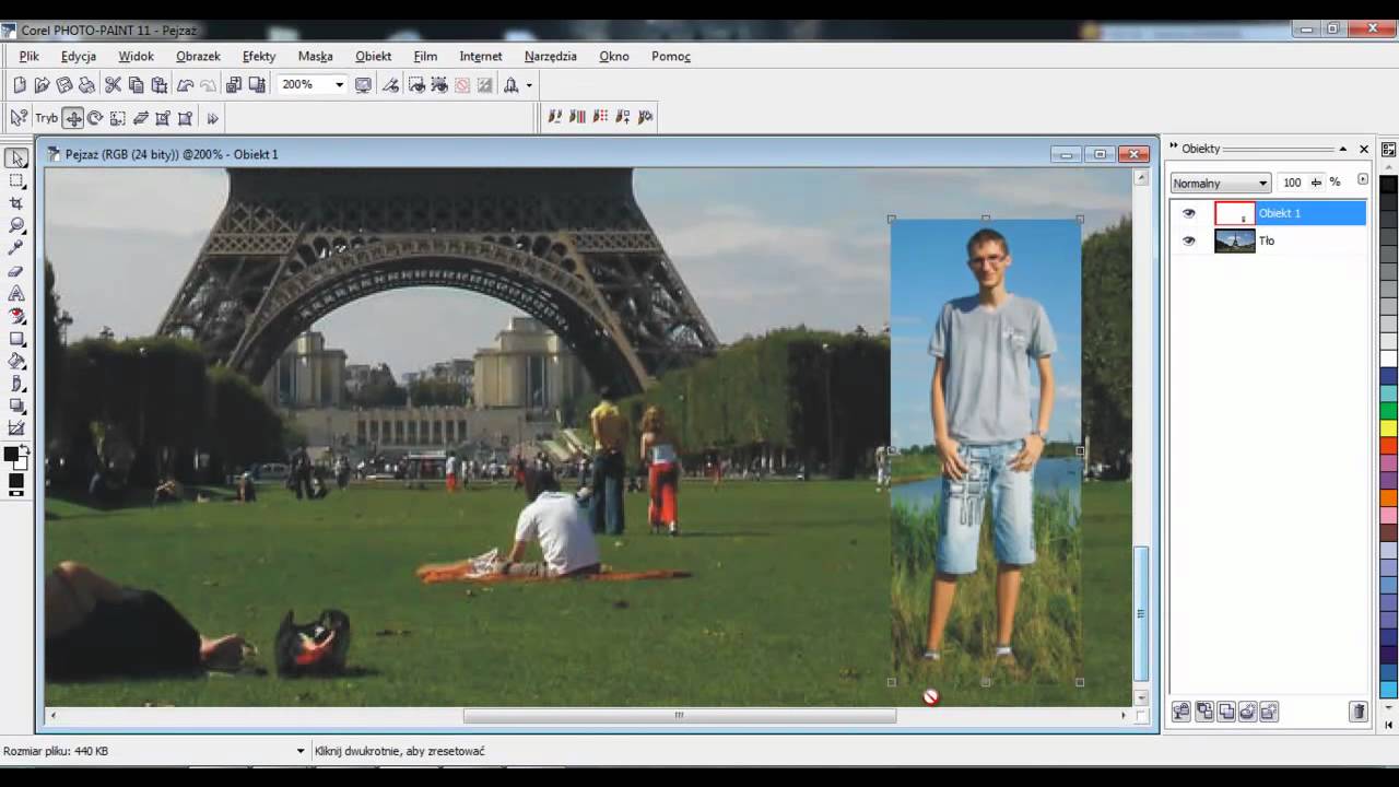 Corel Photo-Paint Tutorial fotomontażu - YouTube