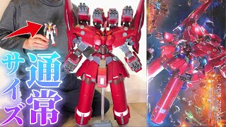 HG ネオジオング 組立済 ガンプラHGネオジオング】リアルの赤ちゃんよりデカいプラモが頭