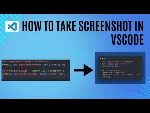 How to take Screenshot in VSCODE || code snapshot