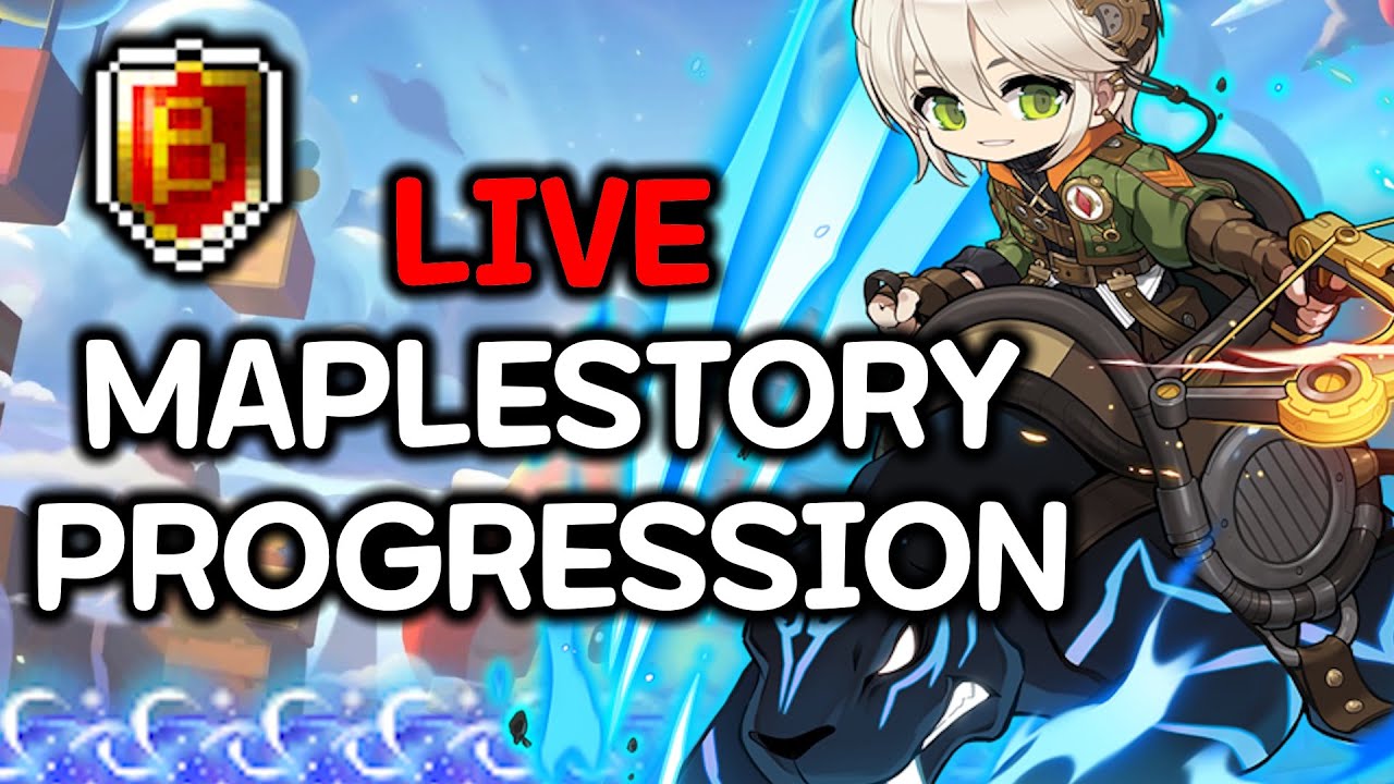 LIVE MAPLESTORY PROGRESSION | GMS WINTER UPDATE PART 2 | WILD HUNTER 295 PUSH