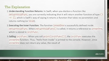 How to Properly Return a Void Function from Another Function in Swift