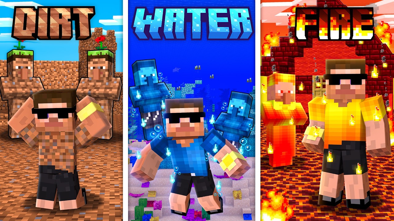 I Joined Elemental Villager Civilization in Minecraft..