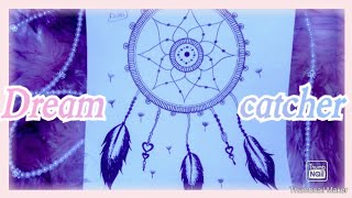 How to draw a Pink DREAM CATCHER ♡ |Speed drawing? | easy tutorial ?