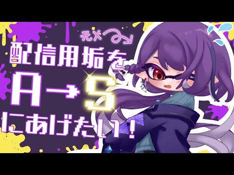 【#スプラトゥーン3】配信垢作ったからS帯まで上げたい元Xのチャレンジ【#VTuber/雨宮紫月 】