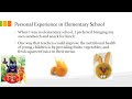 Young Children and Healthy Nutrition