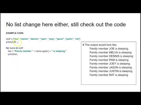 11B. Python List Part Two