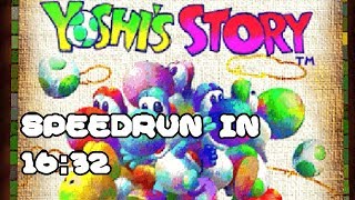 Yoshi's Story any% speedrun in 16:32