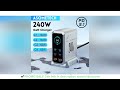240W GaN Charger 6-IN-1 140W PD3.1 PPS USB Type C Digital Display Fast Charging Station for iPhone 1
