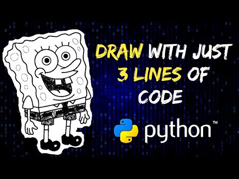 How to draw Sponge Bob using python | Sponge Bob | Python for beginners