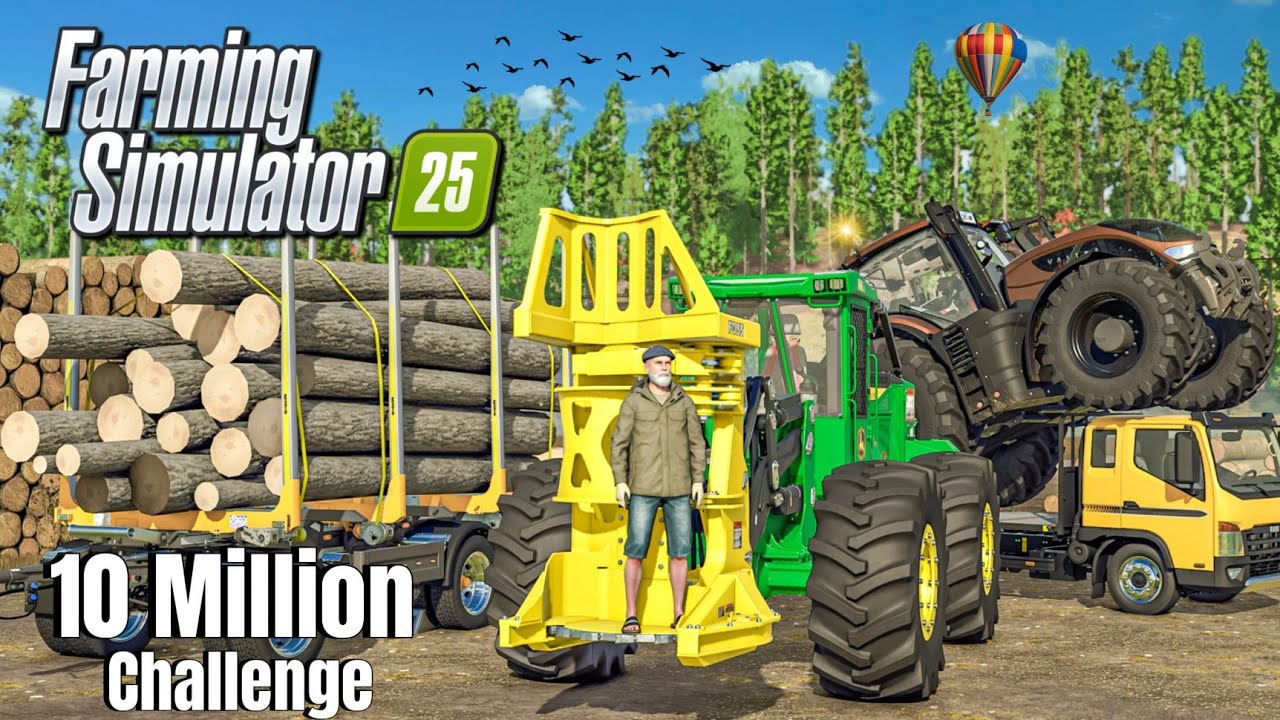 I Started 10 Million Challenge SILVERRUN FOREST Map In Fs25 | Farming ...