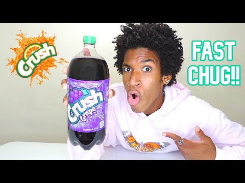 2 Liter Crush Grape Soda Chug CRUSHED Fast!