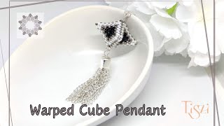 How to Make a Warped Cube | 3D Peyote Stitch Beading Tutorial by Tiszi