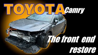 Toyota Camry 2020. The front end restore. Ремонт переда.