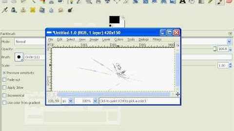 how to make a easy sig using GIMP 2