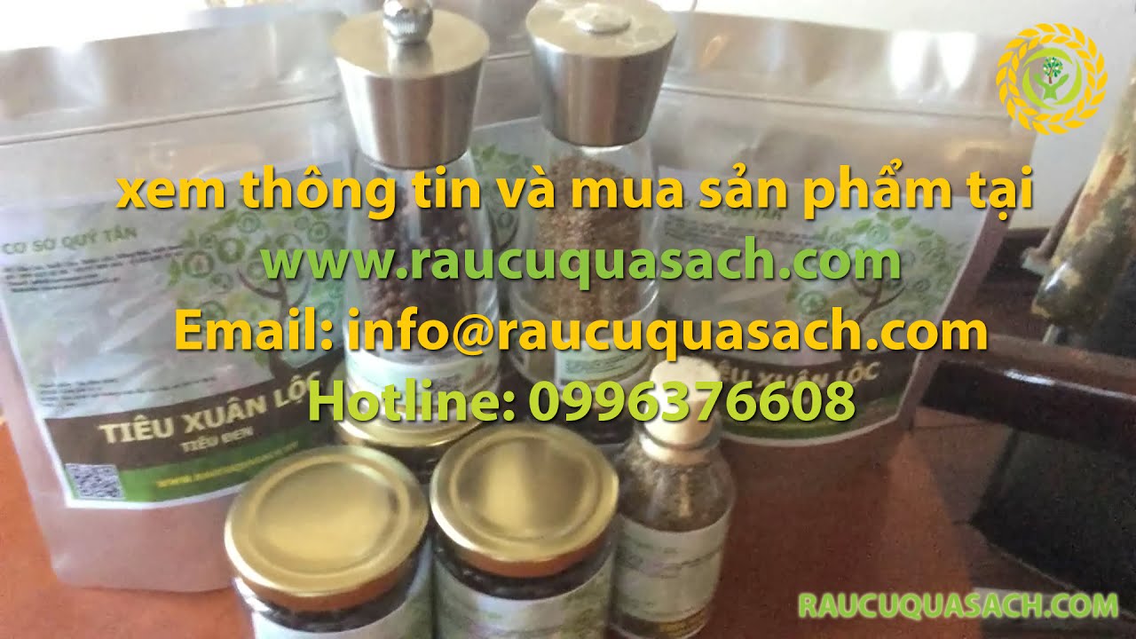 Hạt tiêu Xuân Lộc hạt tiêu sạch đã được cấp chứng nhận... - youtube