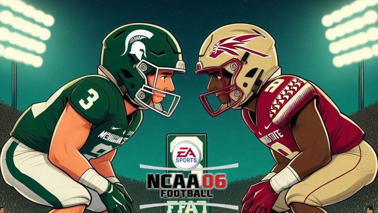 NCAA Football 06 | #3 Michigan State vs Florida State | Season 2 Week 2 ...