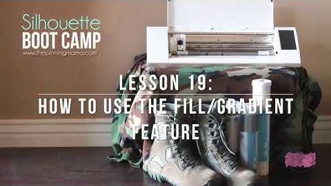 Silhouette Fill/Gradient Feature: How to use it