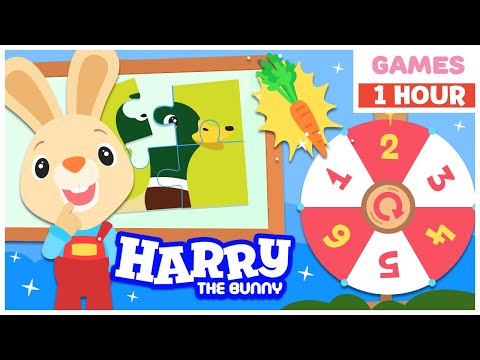 Play Baby Games w Harry The Bunny, GooGoo & Larry | Learn Numbers, Colors & First words | Plush Toys