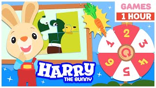 Play Baby Games W Harry The Bunny, Googoo & Larry Learn Numbers, Colors & First Words Plush Toys