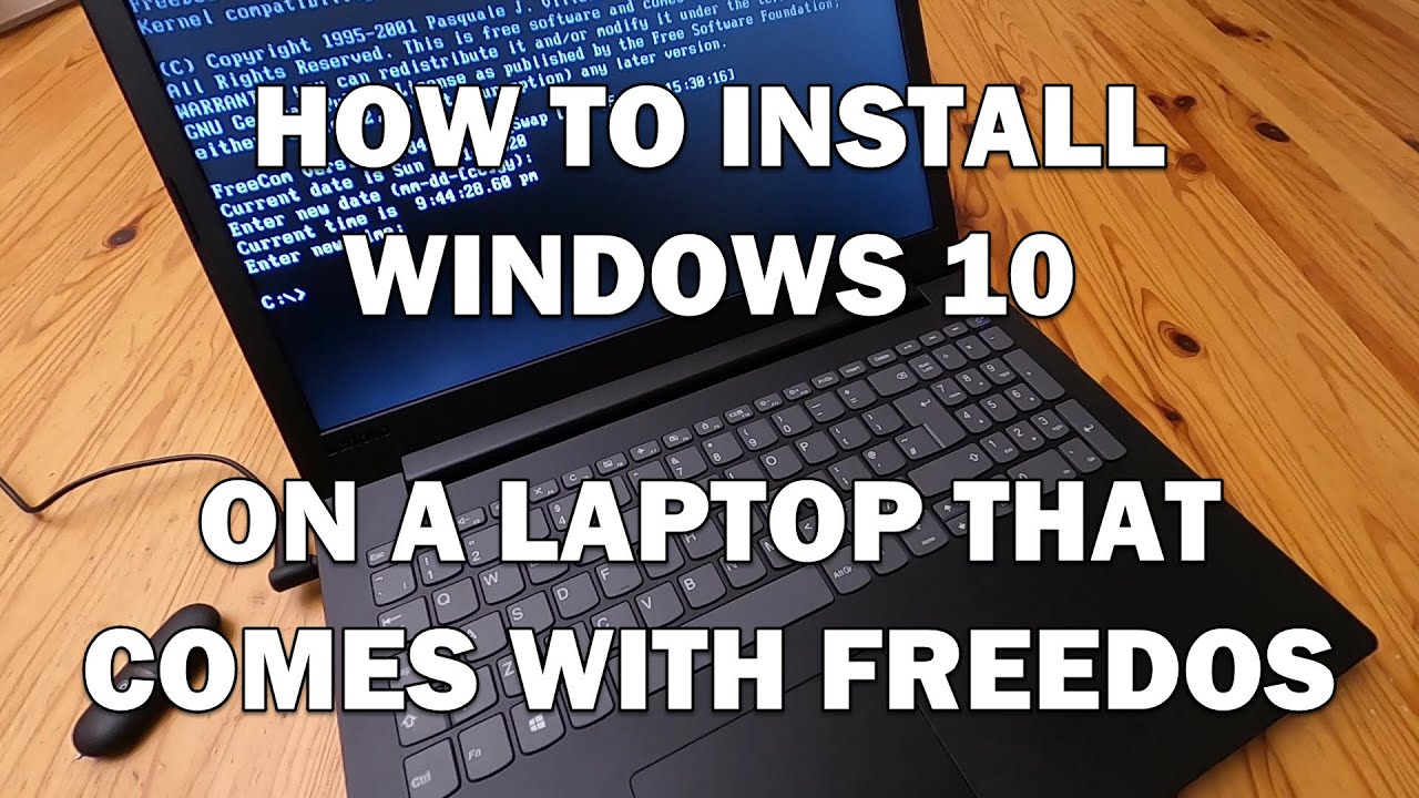 Installer windows 10 sur freedos