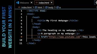 Write your First Webpage from Absolute Zero (Beginner Tutorial)