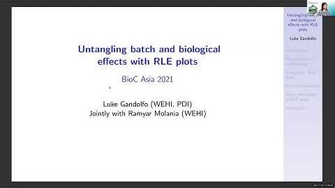 Untangling batch and biological effects with RLE plots
