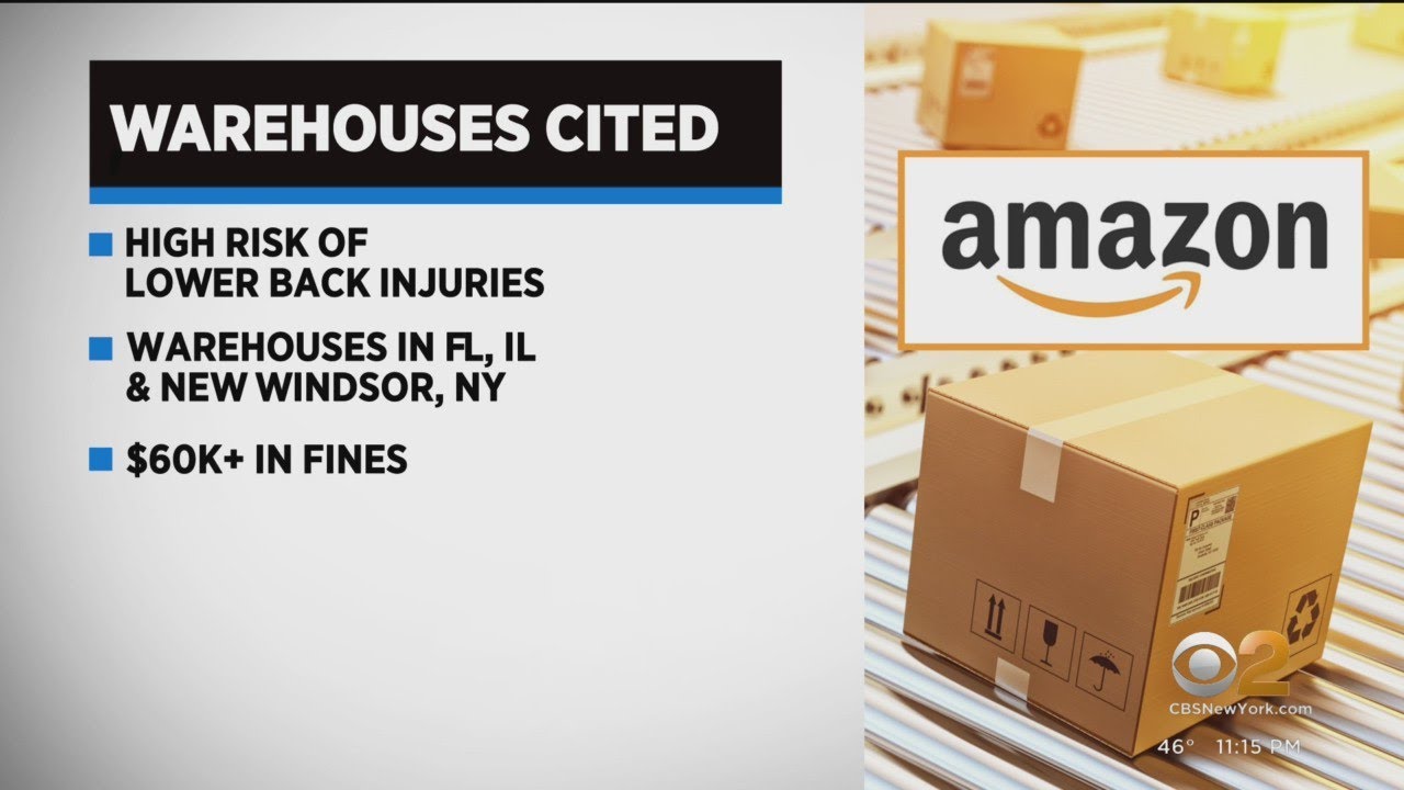 Read more about the article Amazon warehouse in New York cited for safety hazards – CBS New York