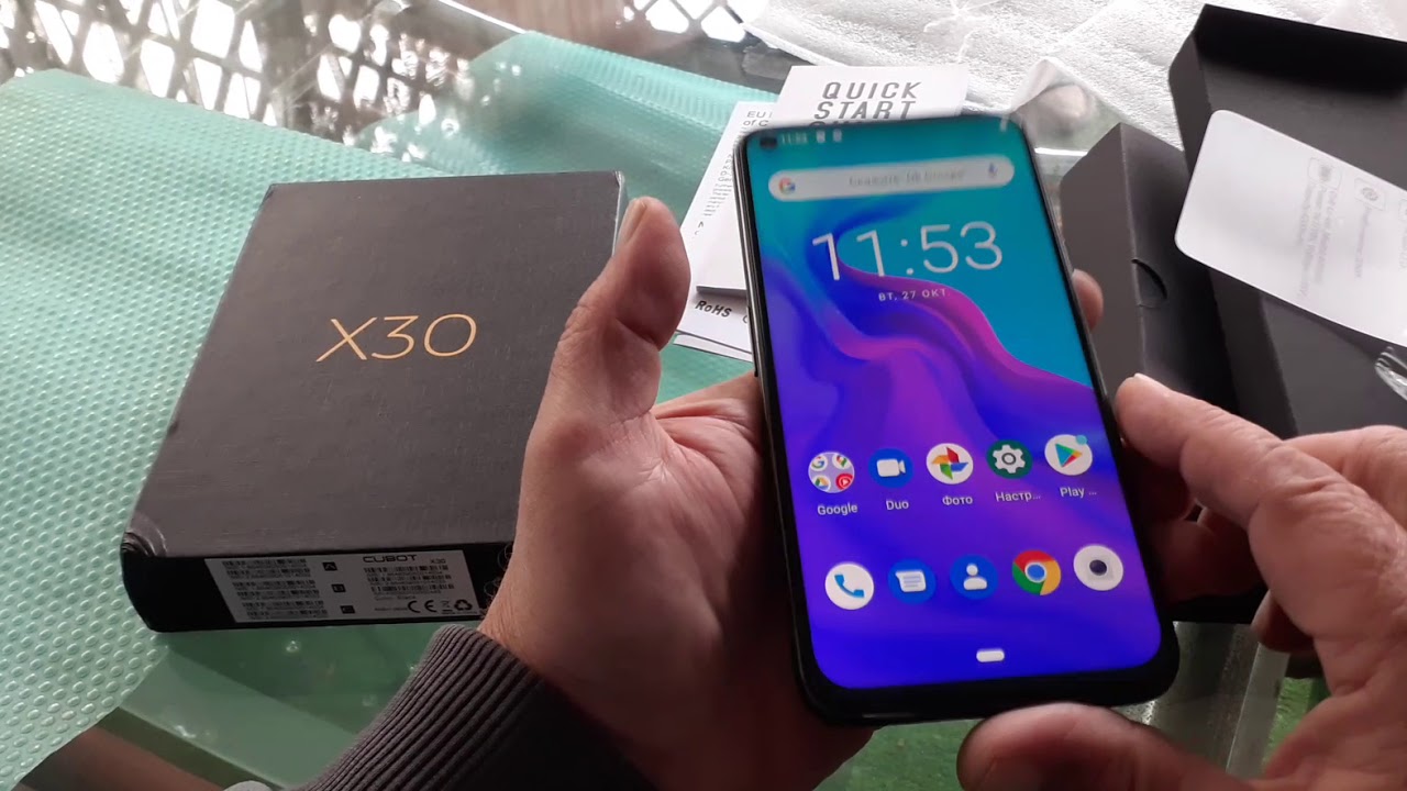 Распаковка CUBOT X30. Первое впечатление ... Телефон от официального магазина!
