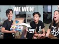 MR. BEASTS NEW FEASTABLES CHOCOLATE BARS WERE SENT TO US AND WE WON | DAY WITH THE FAMBAM