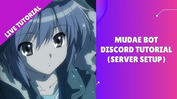 Mudae Bot Discord Tutorials Live: Server Set Up