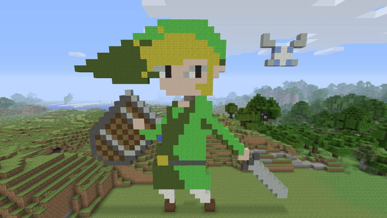 Minecraft Pixel Art Tutorial: Link (Legend Of Zelda) 