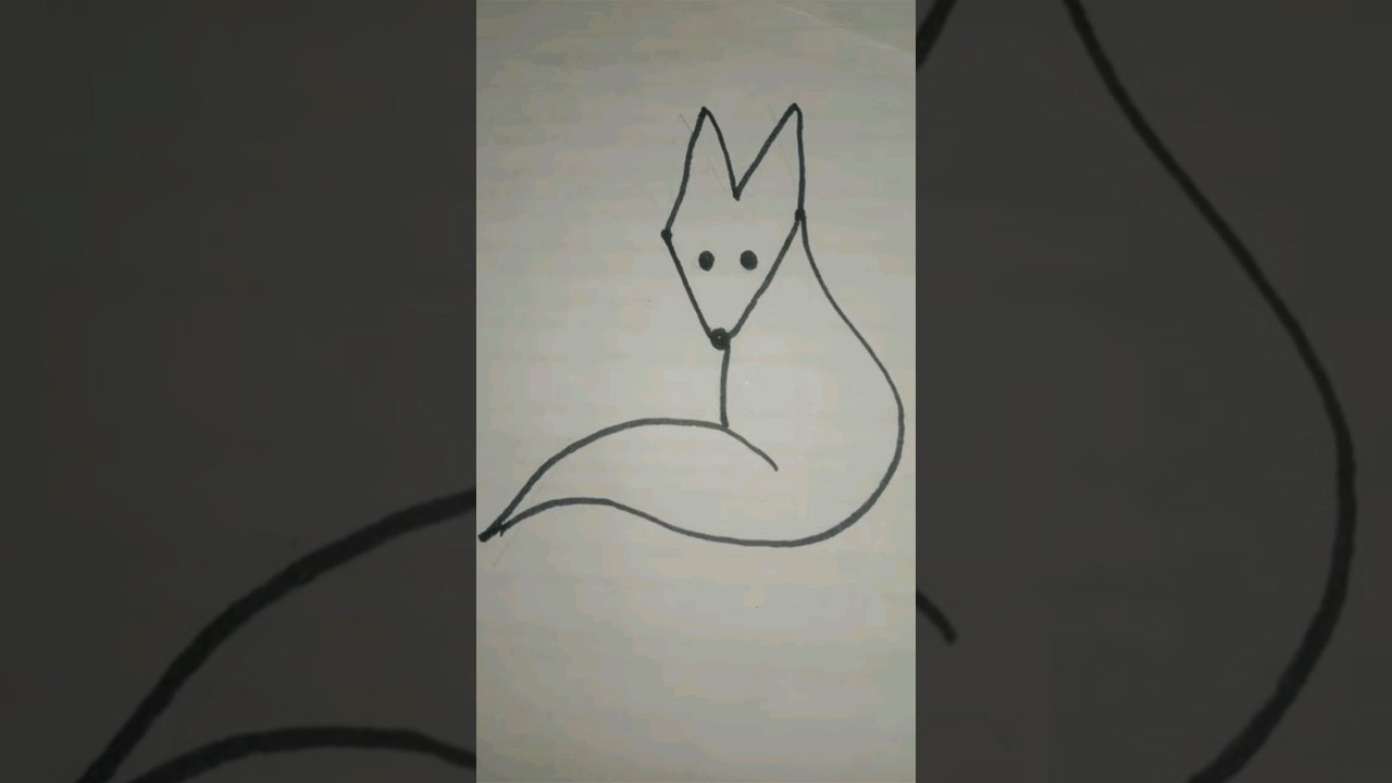 How To Draw Fox 🦊 | Easy Drawing | Simple Drawing 