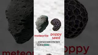 Meteorite vs Earth Size Comparison