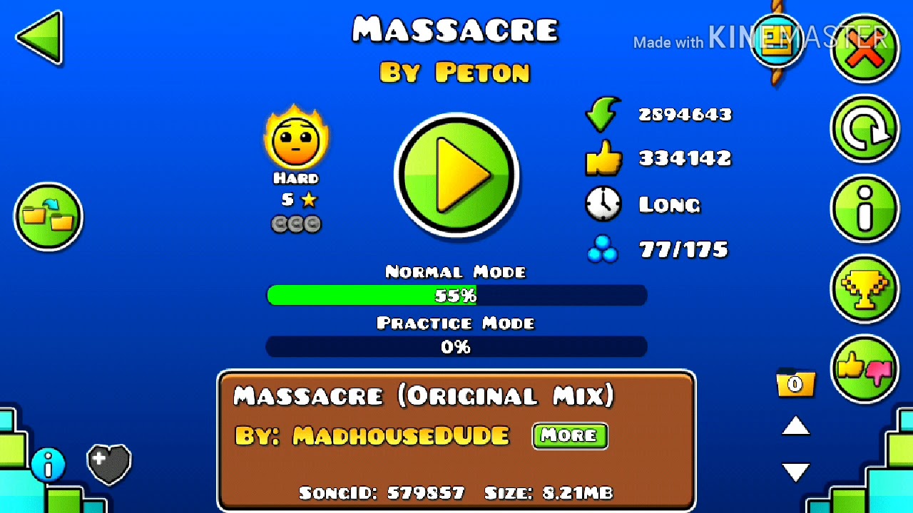 Geometry dash niveles hard intentando pasarlo - YouTube