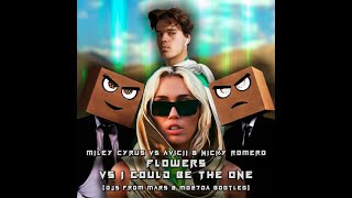 Miley Cyrus Vs Avicii & Nicky Romero - Flowers Vs I Could Be The One- Djs From Mars & Mo27Da Bootleg