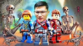 Қорқынышты үңгірге кірдік, скелеттер қаптаған (LEGO Fortnite) #2