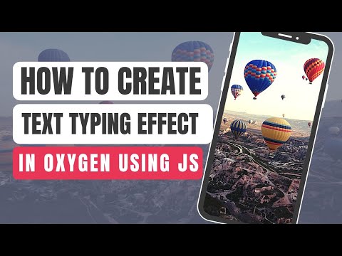 This video will help you to Create Text typing effect in Oxygen Builder.