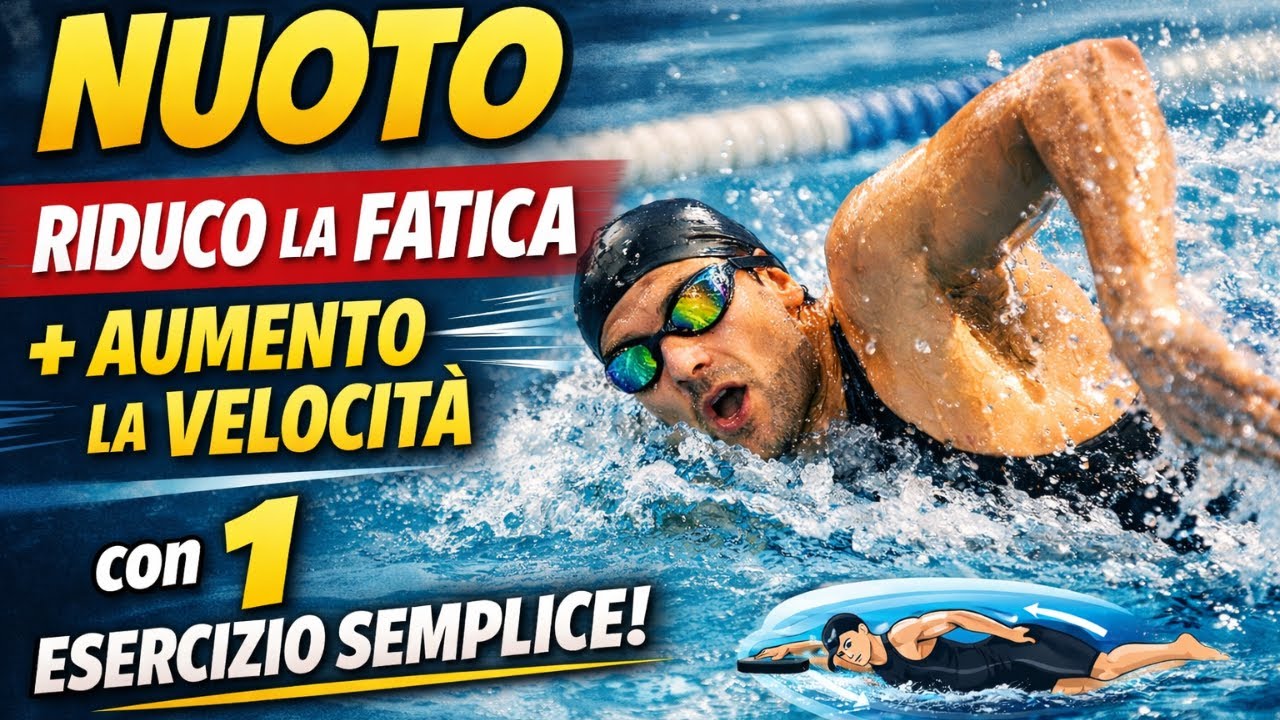 🏊‍♂️ Nuoto: riduci la fatica e aumenta la velocità con 1 esercizio semplice!