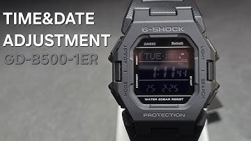 HOW TO SET TIME AND DATE CASIO G-SHOCK GD-B500-1ER