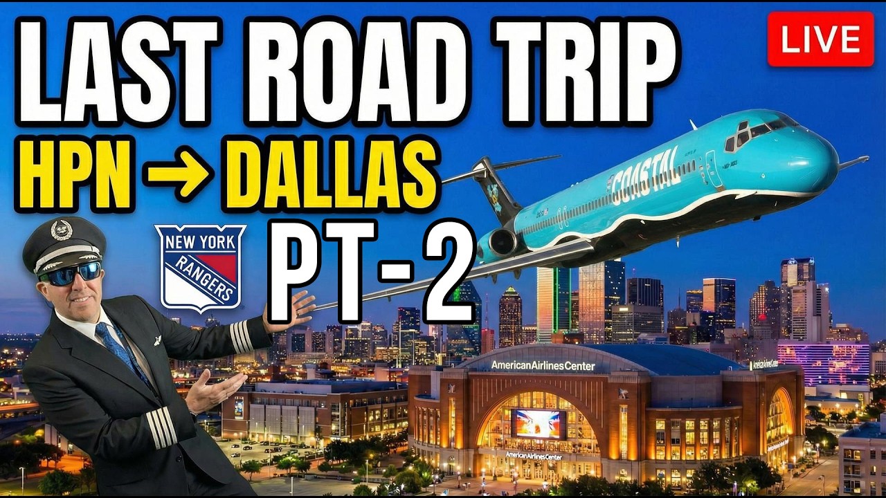 FINAL CHARTER | NY Rangers HPN to Dallas Love Field Landing