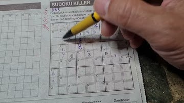 (#9275) Saturday. Killer Sudoku puzzle. Bonus Extra edition. 09-14-2024 Extra part 2 of 4