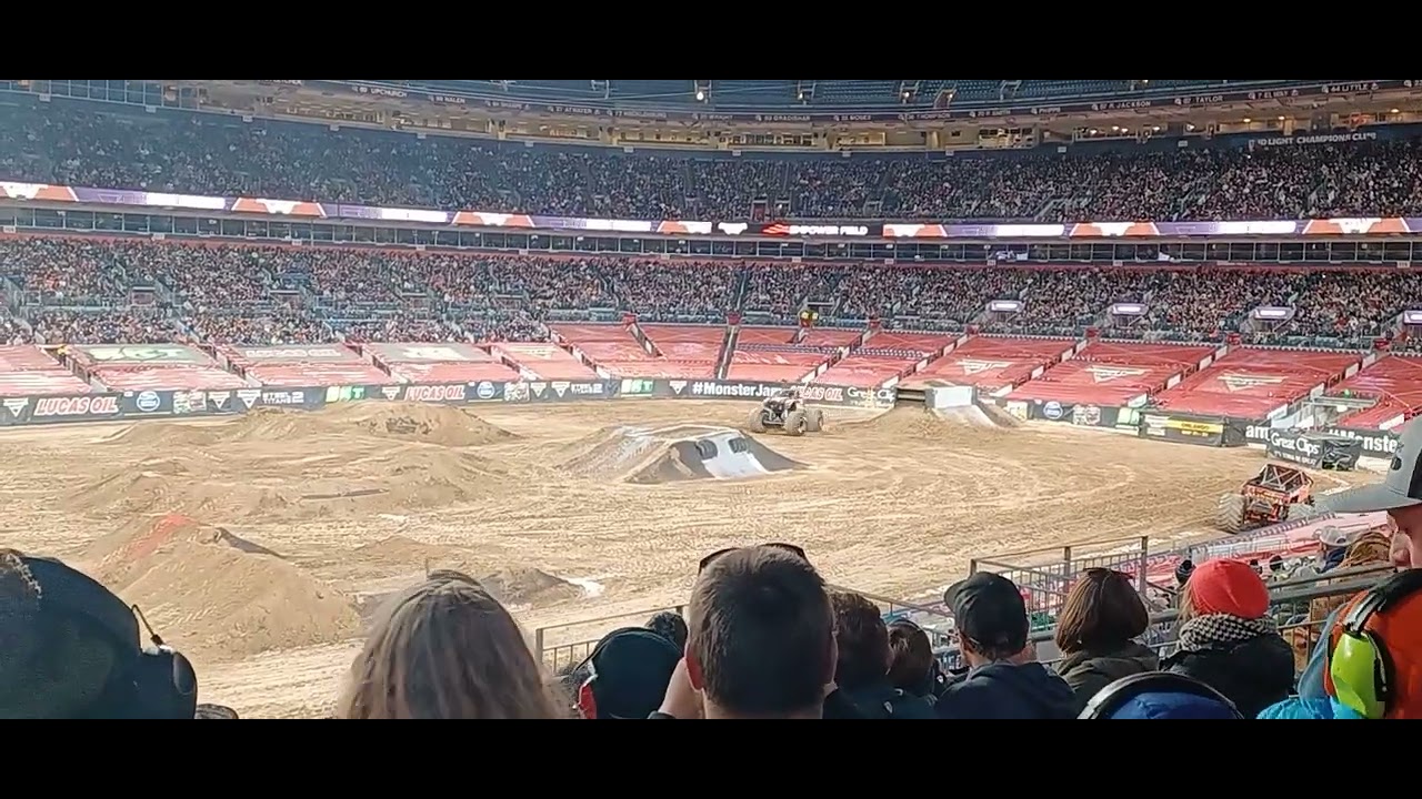 Monster Jam Denver 2022 Empower Field Black Pearl Cole Venard crazy air