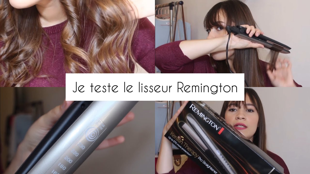 je teste le lisseur remington / comment je fais mes ondulations