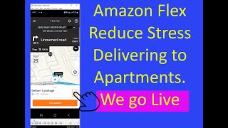Driving for Amazon Flex. Using the navigation system and adjusting deliveries with the map