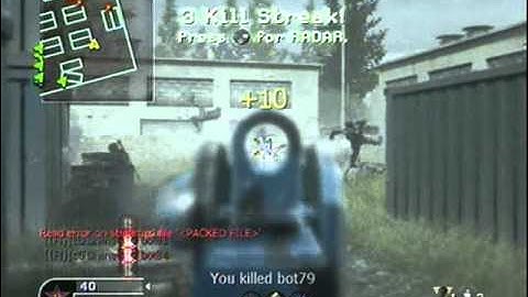 Me Hosting a bot lobby on Cod4