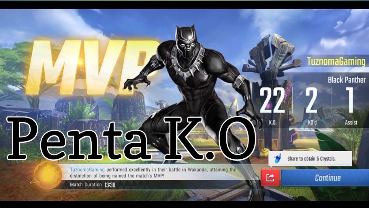 Marvel Super War Black Panther Gameplay PENTA K.O