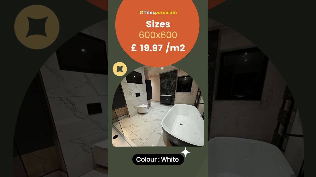 Classic Statuario White Polished Porcelain 600x300: Achieve the Luxury Marble Look for Less!