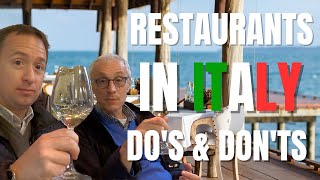 Italy Restaurants Do's And Don'ts   Essential Do's and Don'ts for Restaurant Etiquette