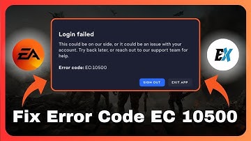 How to Fix EC 10500 Error in EA App - EA App Not Opening Error Code EC 10500